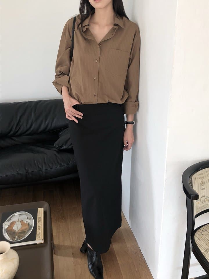 [LE BUTTER] Rough Stripe Shirt 2