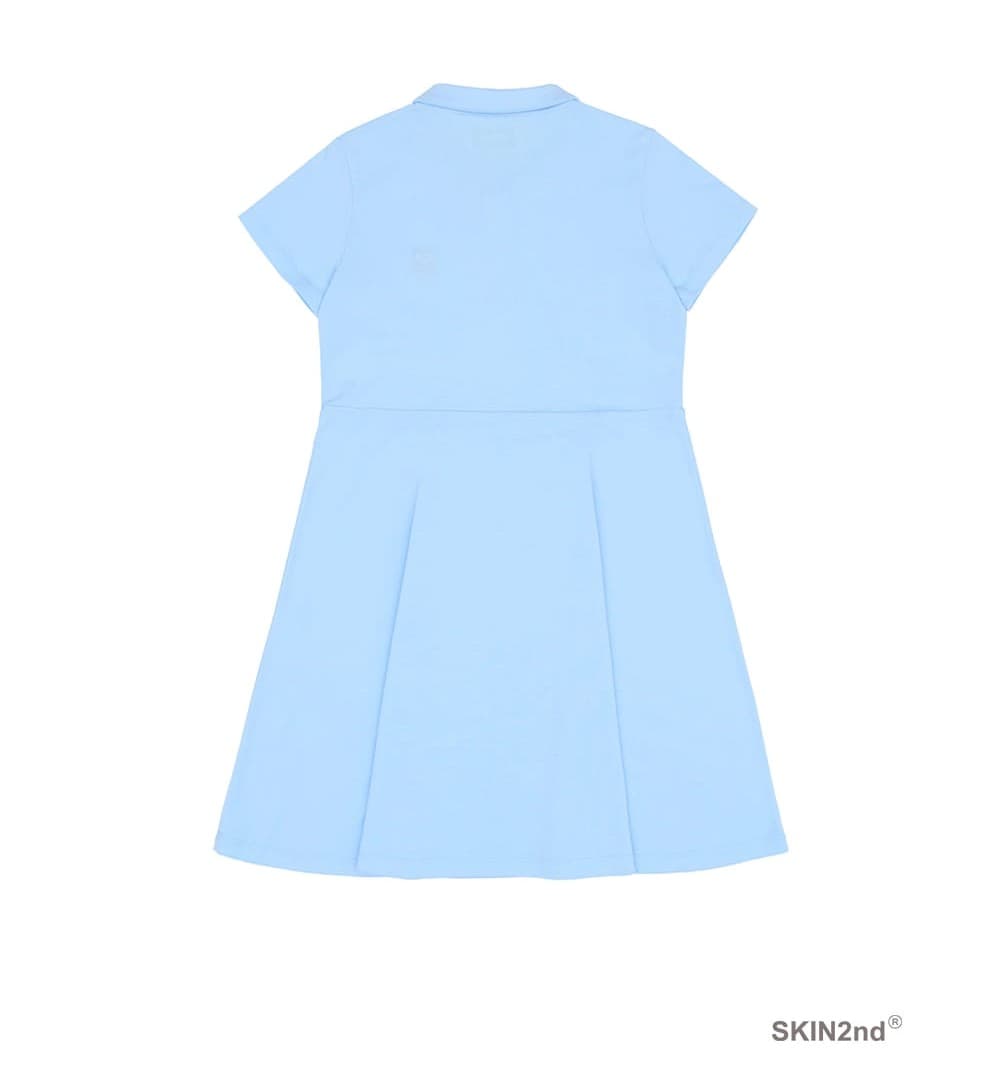 [SKIN2ND] Zigzag Heart Logo Cotton Pique Dress 3