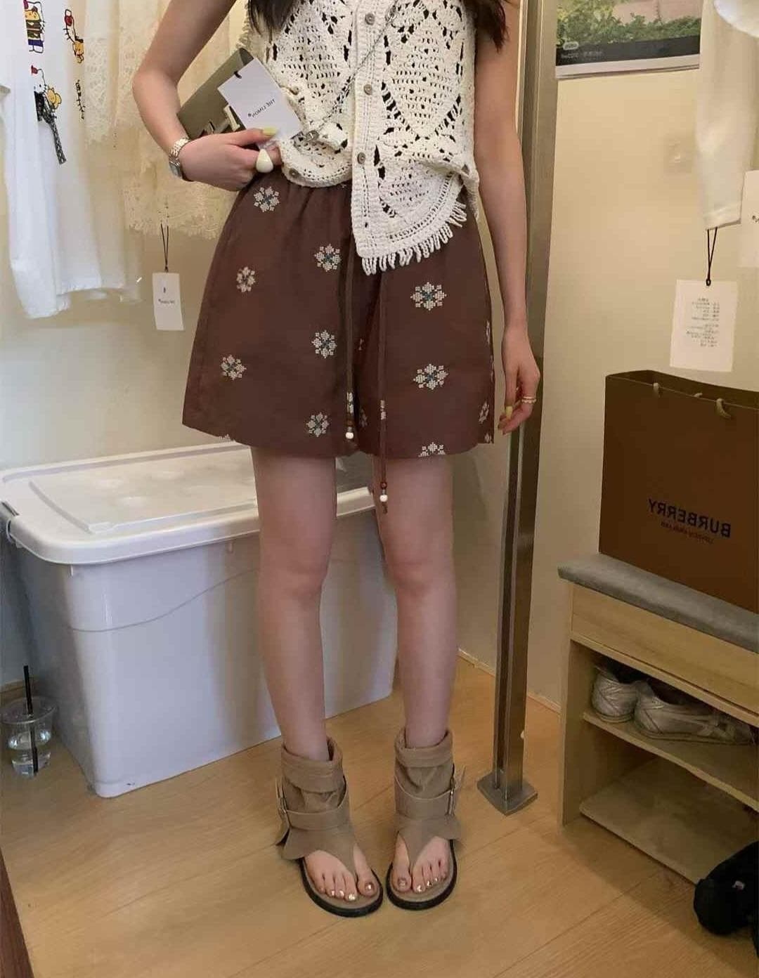 [MARIGOLD] Brick Mid-Thigh Shorts 6