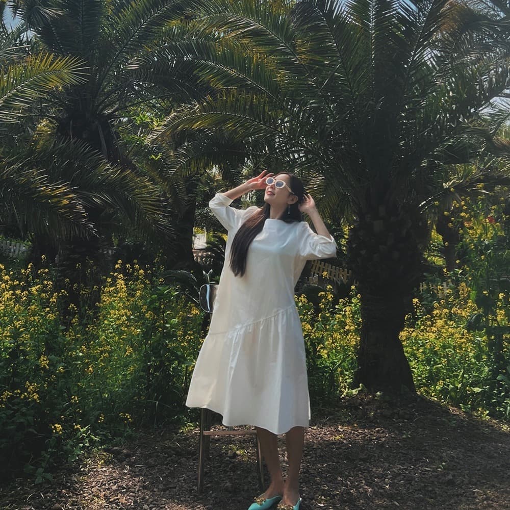 [ROOKIEBUD] Cotton Twill Volume Dress 1