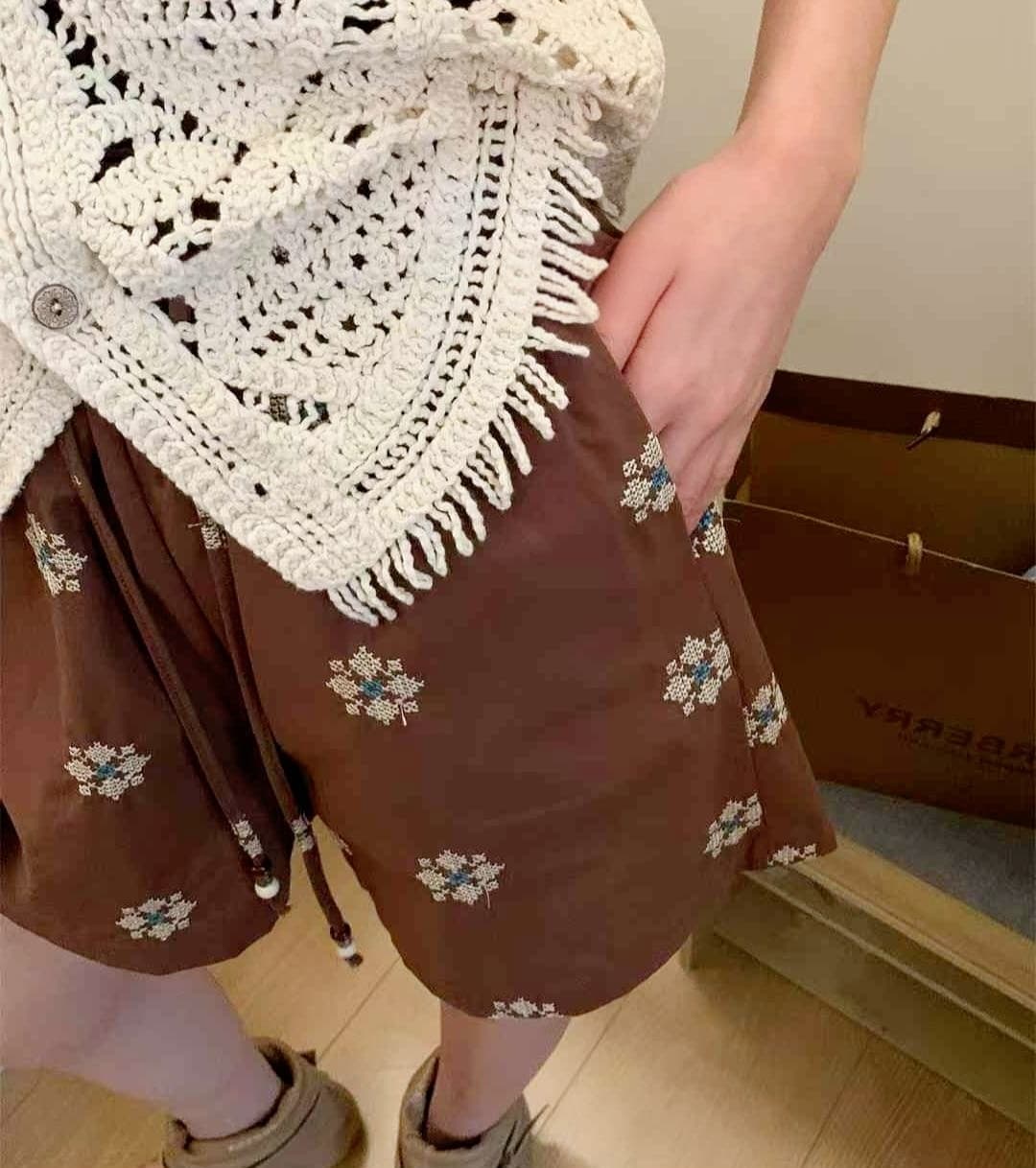 [MARIGOLD] Brick Mid-Thigh Shorts 5