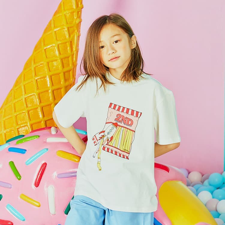 [SKIN2ND] Candy Straw T-Shirt 1