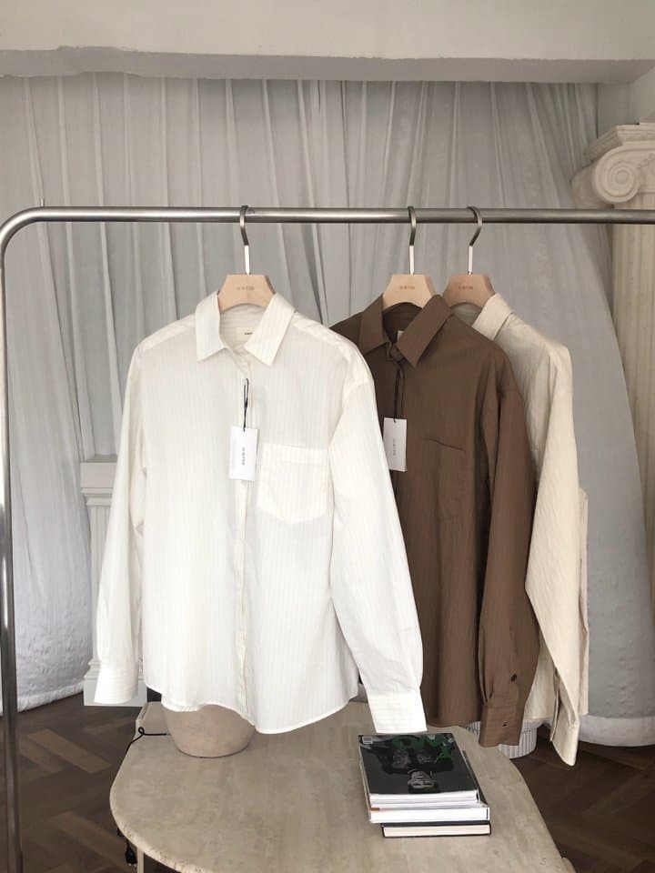 [LE BUTTER] Rough Stripe Shirt 4