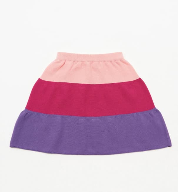[SKIN2ND] Color Block Skirt 5