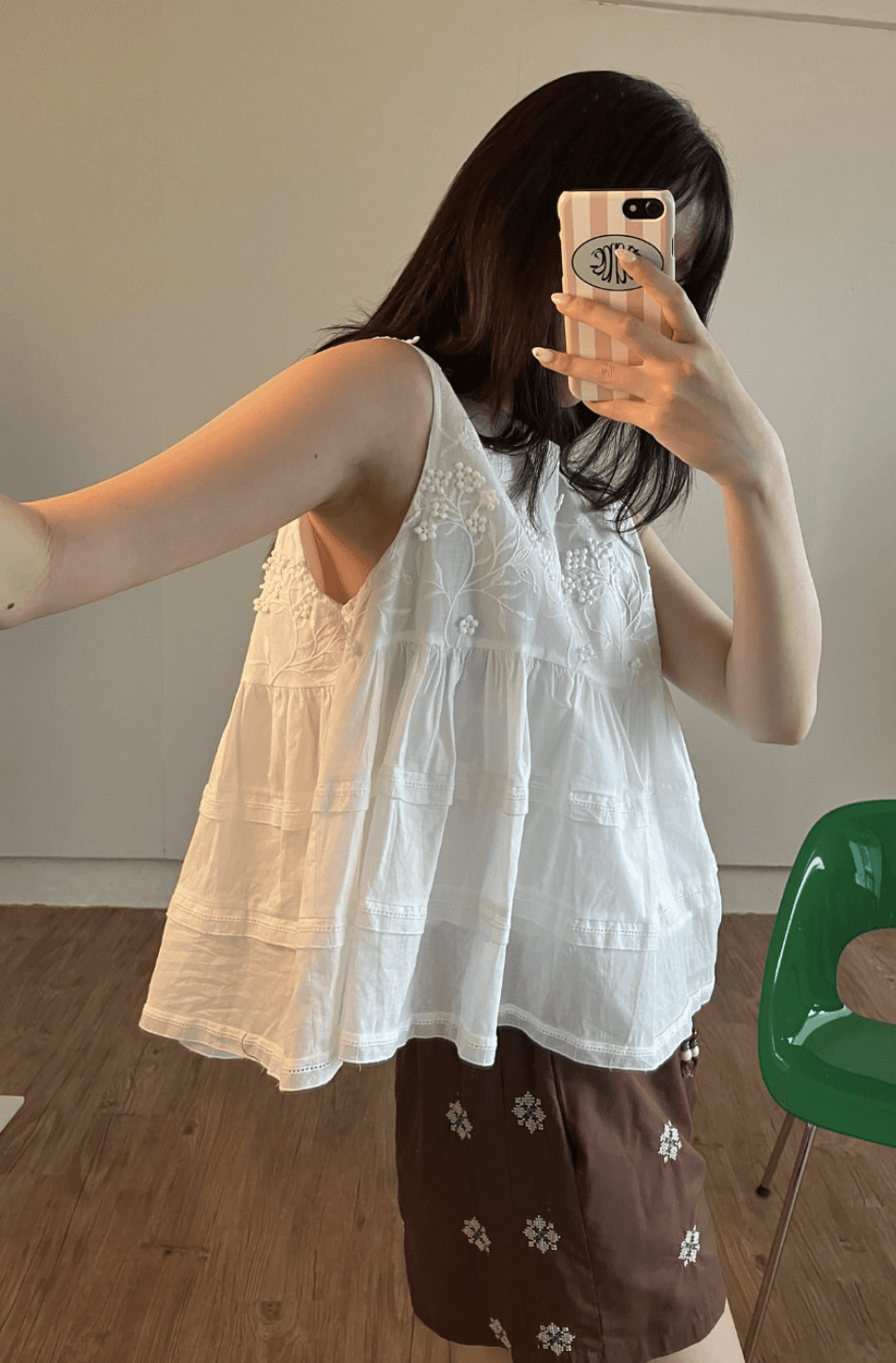 [MARIGOLD] Brick Mid-Thigh Shorts 2