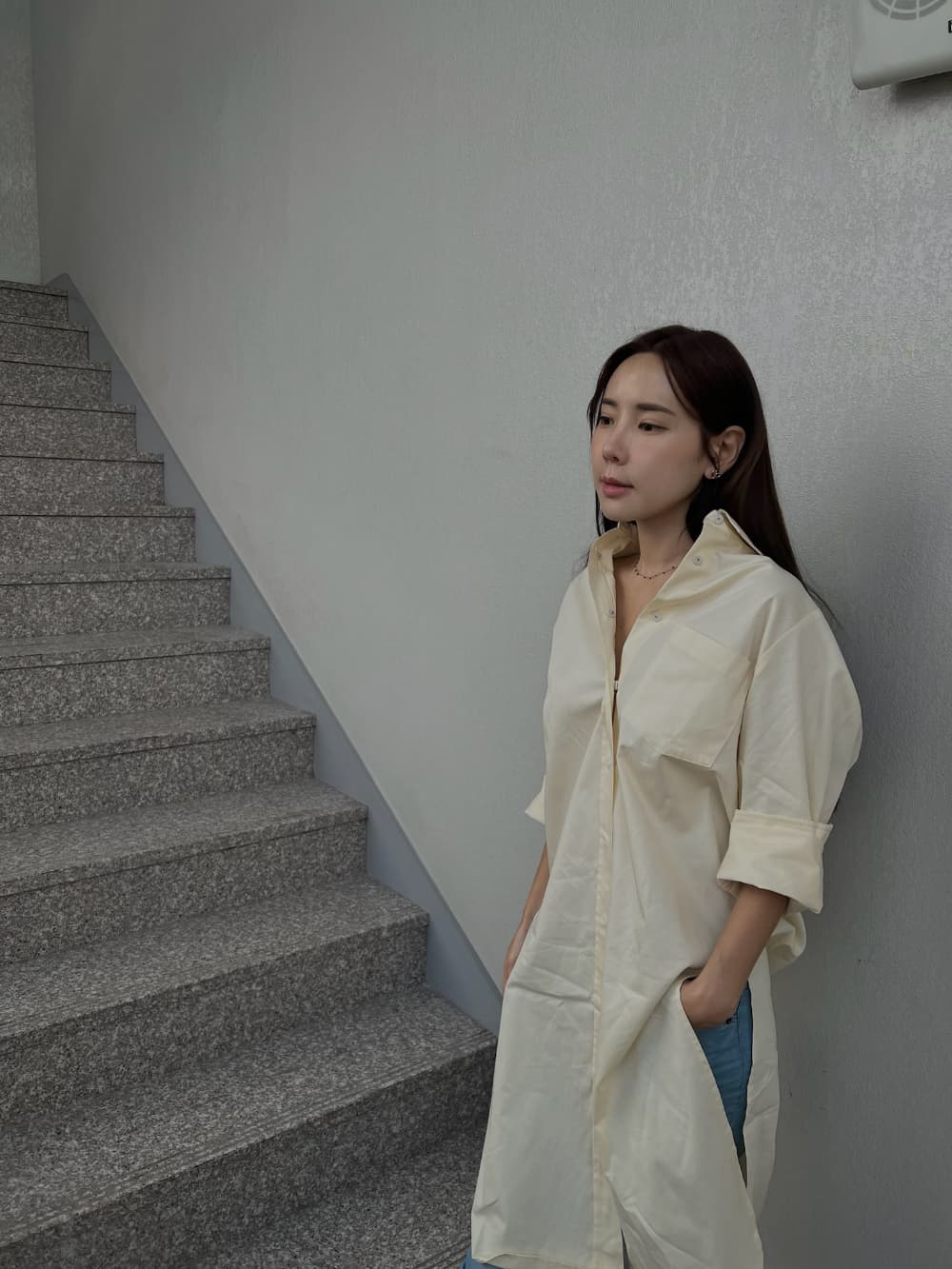 [ROOKIEBUD] Cotton Simple Shirt 2