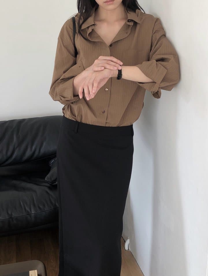 [LE BUTTER] Rough Stripe Shirt 7