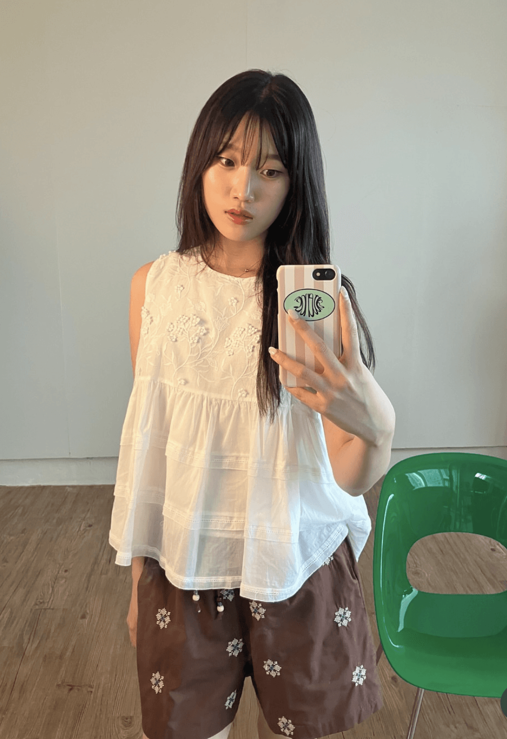 [MARIGOLD] Brick Mid-Thigh Shorts 10