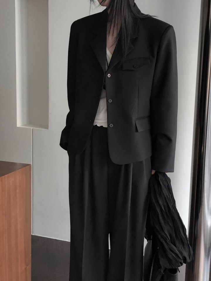 [LE BUTTER] Pebble Wool Jacket 2