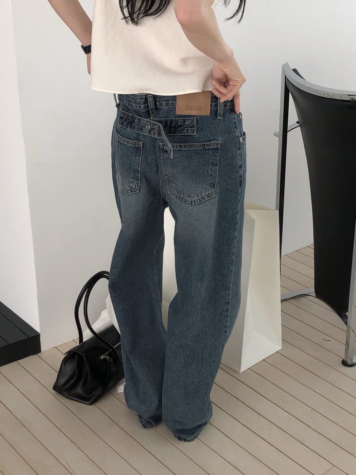[LE BUTTER] Bijo Brushed Denim Pants 7