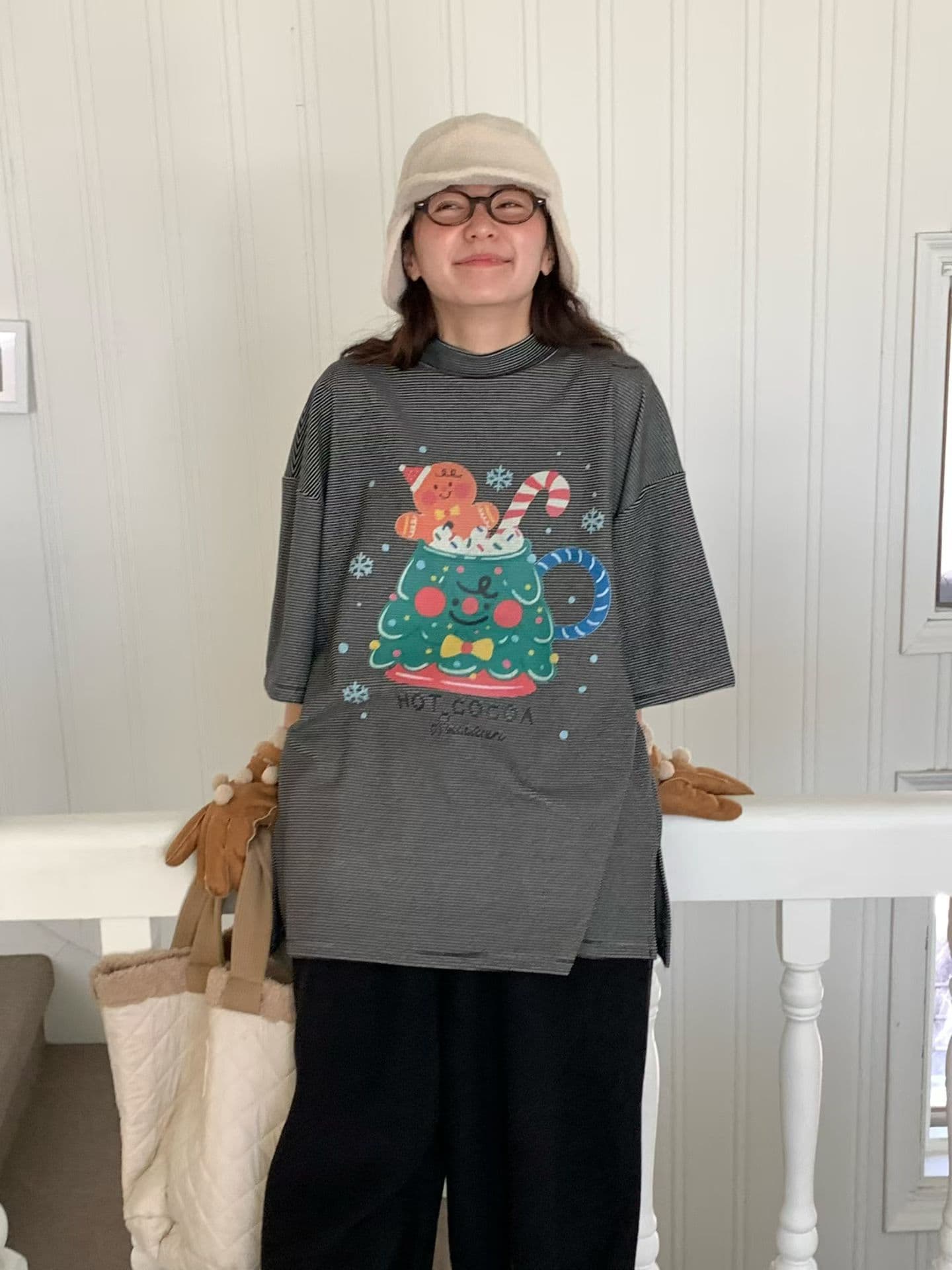 [VENTI] Cookie Man Mock Neck T-Shirt 7