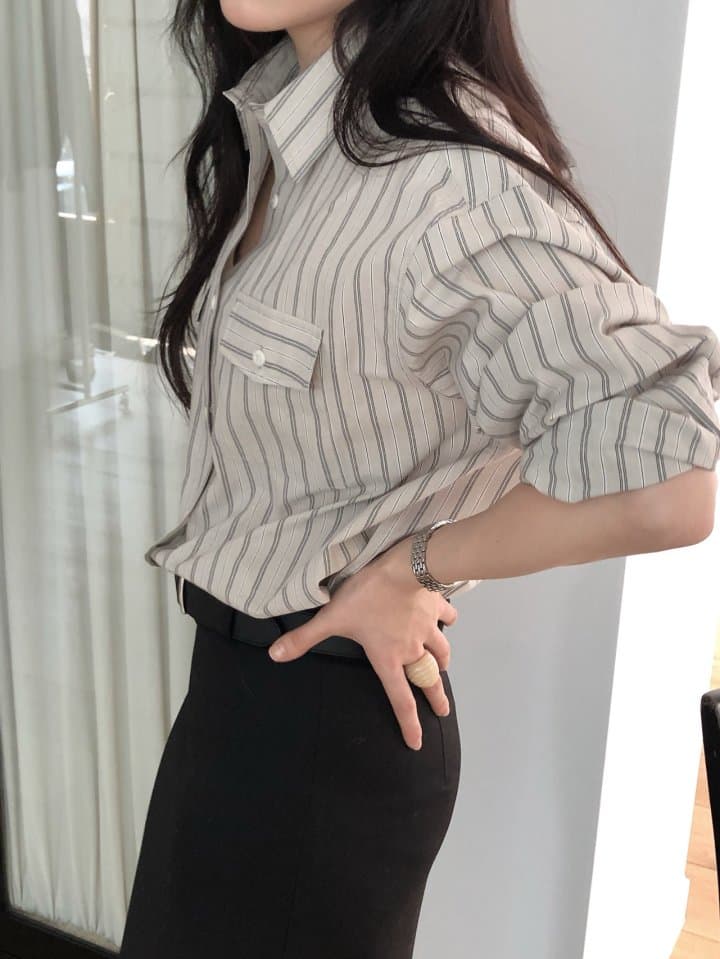 [LE BUTTER] Baroun Button Shirt 5