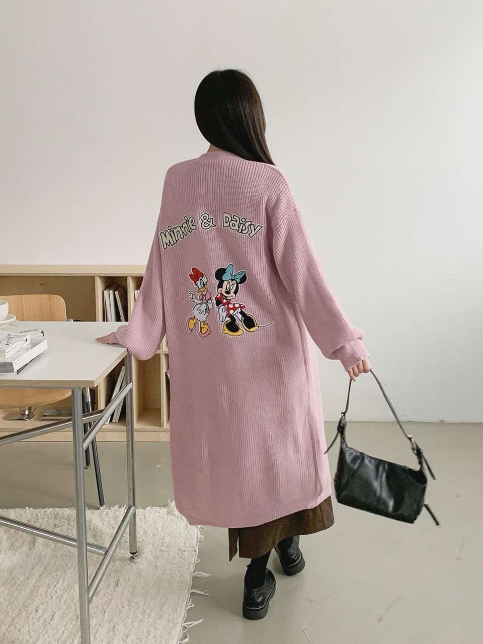 (Official Licensed Disney) [NEON FISH] Mini Daisy Long Cardigan 5