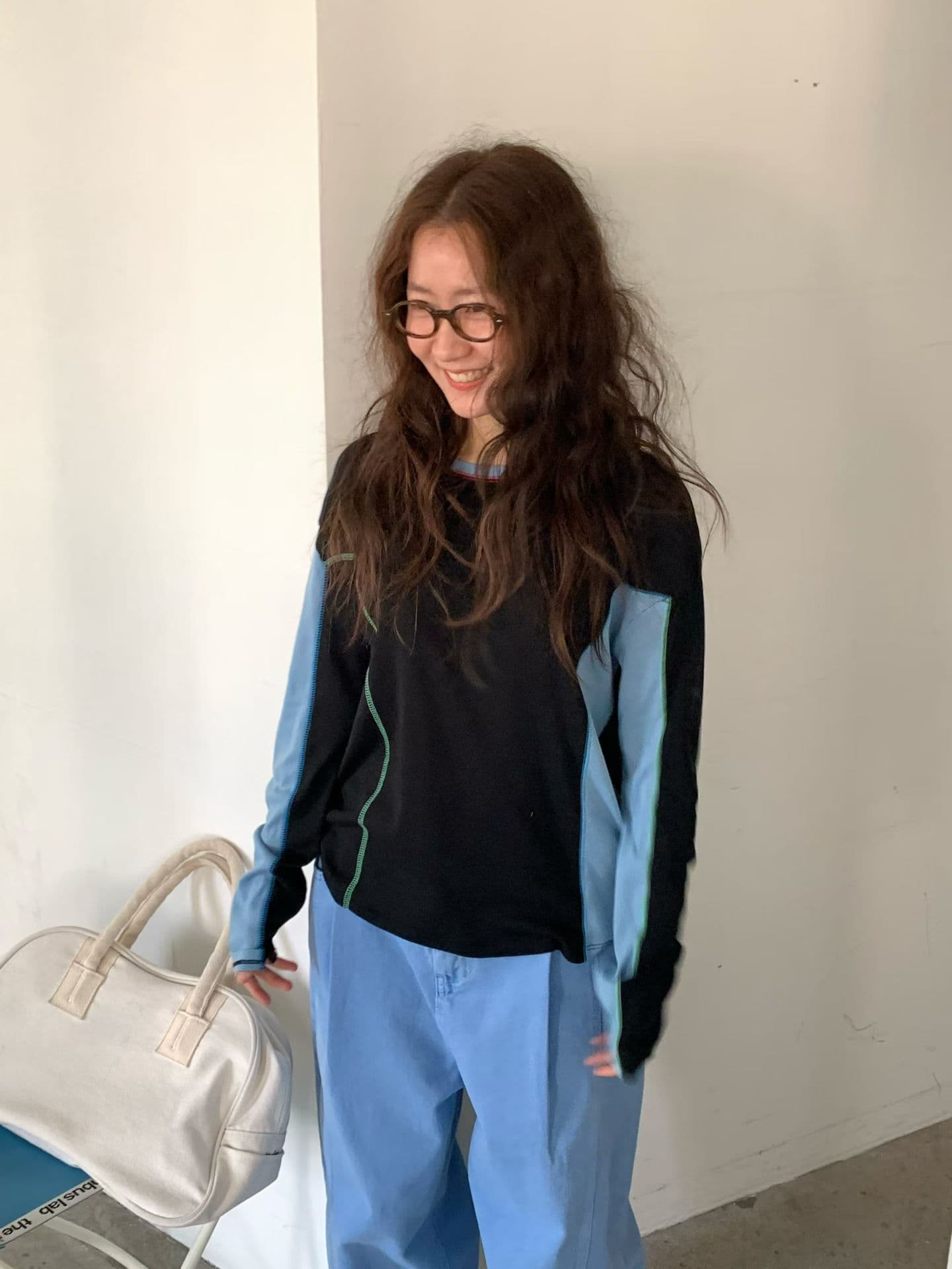 [VENTI] True Color-Block T-Shirt 7