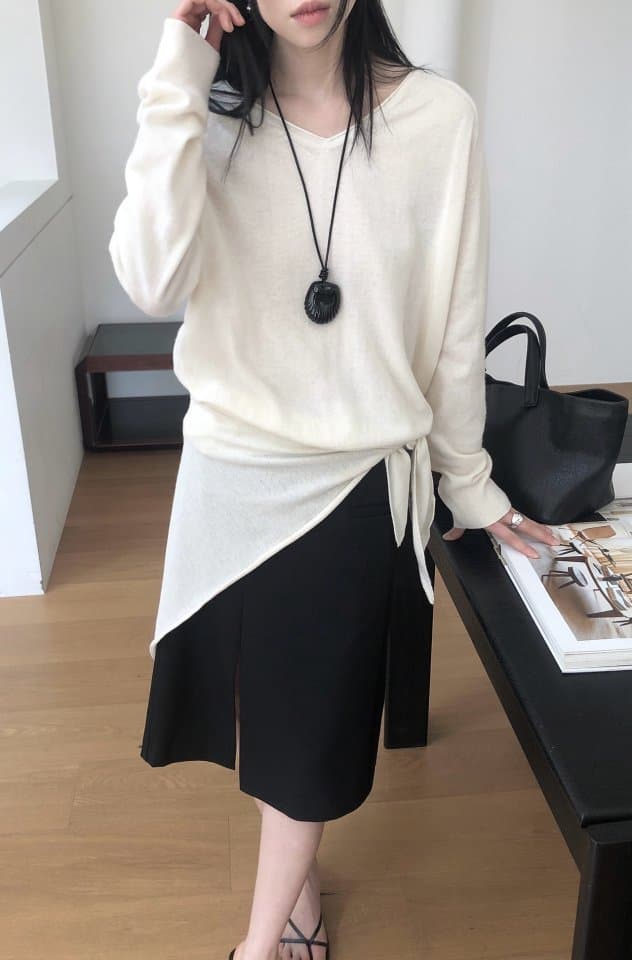 [LE BUTTER] Muffler Cashmere Knit 8