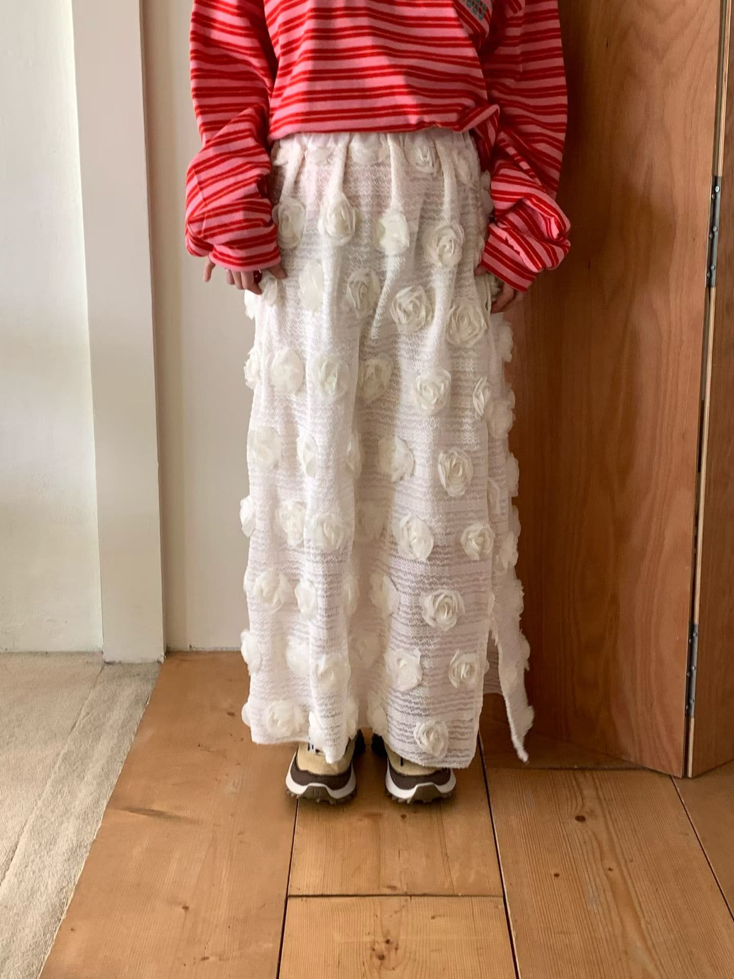 [VENTI] Rosé Skirt 5