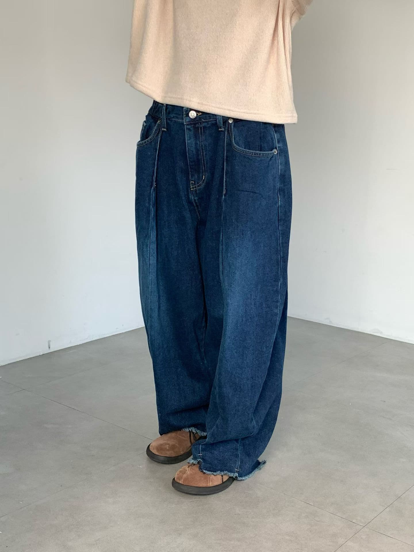 [VENTI] Peached Denim Brushed Jeans 7