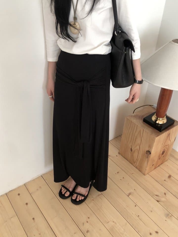 [LE BUTTER] Scarf Skirt 9