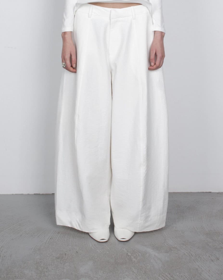 [TEXTURE] Obi Wide Cotton Pants 7