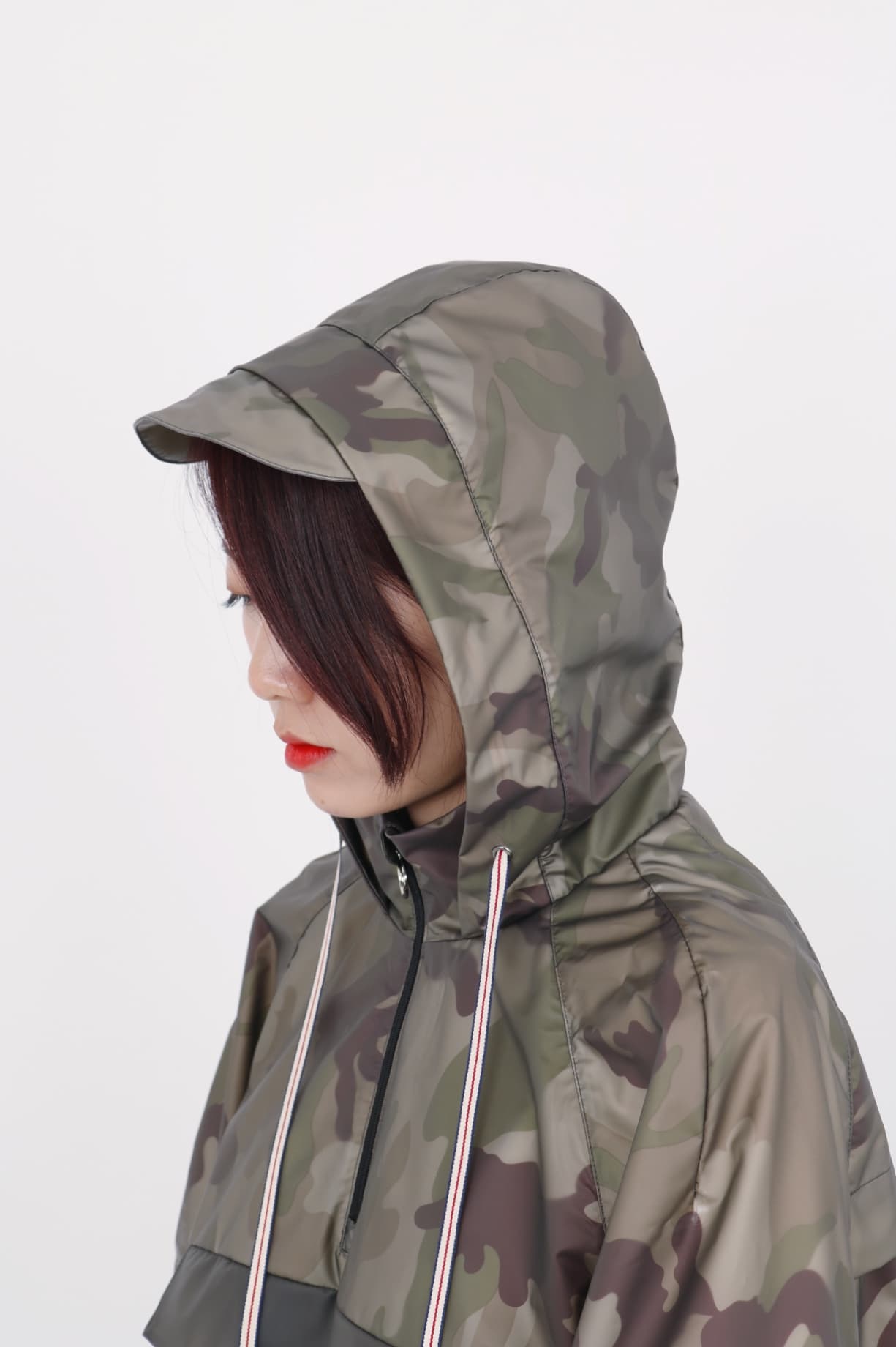 [BOHO] Rainwear Long Top BLACK 2