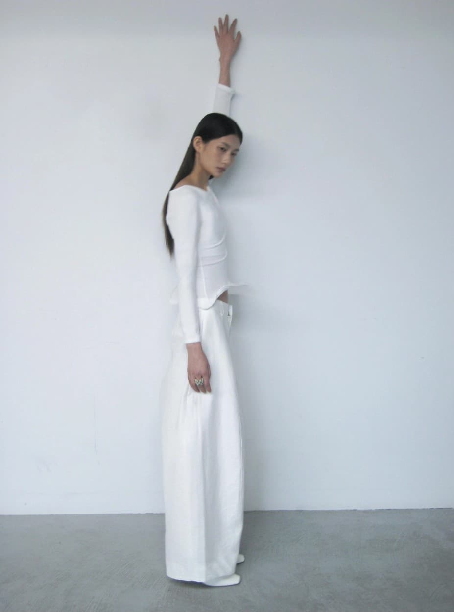 [TEXTURE] Obi Wide Cotton Pants 4