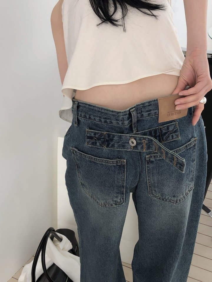 [LE BUTTER] Bijo Brushed Denim Pants 10