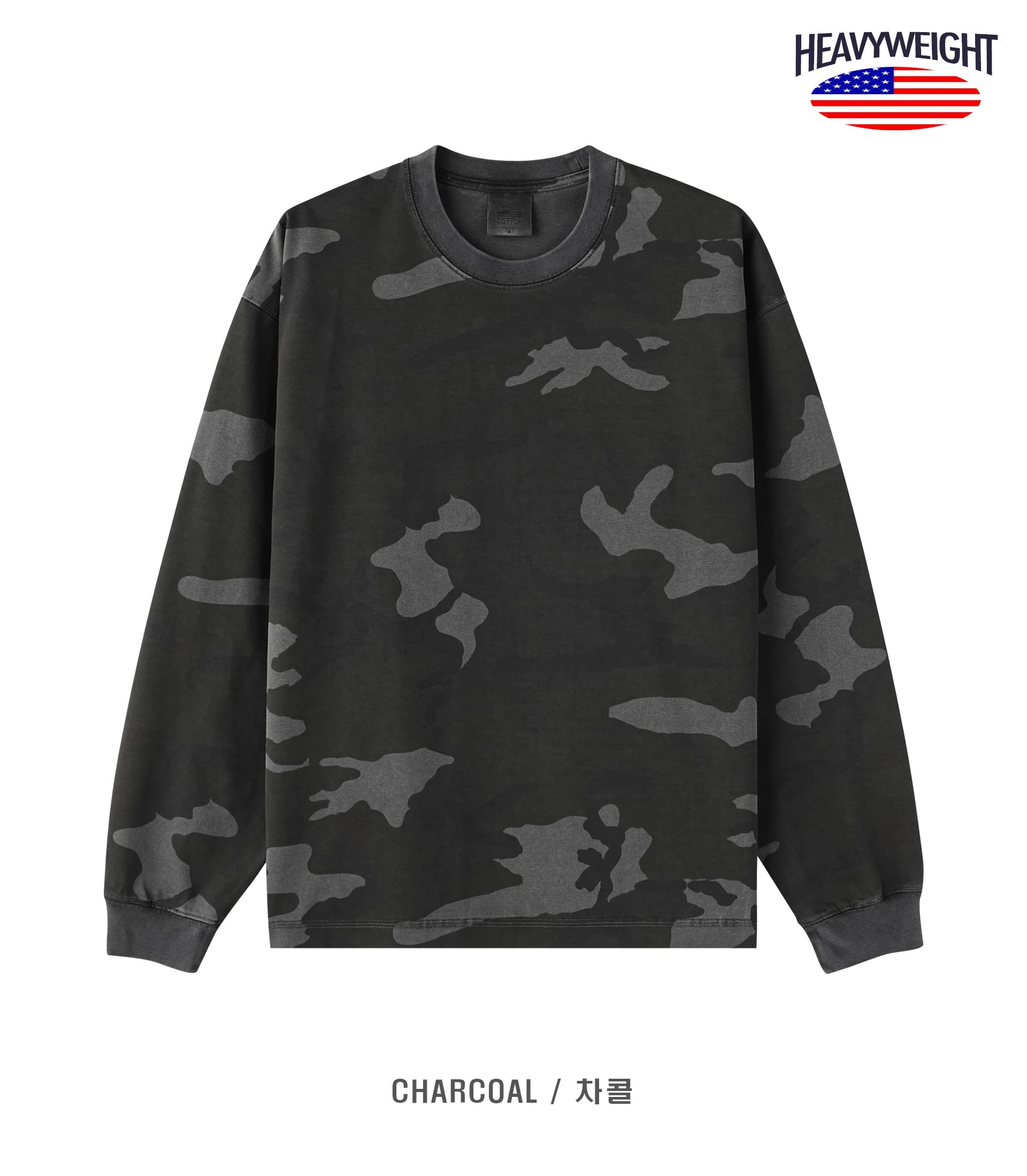 [LAINE] Camo Pigment Long Sleeve T-Shirt 5