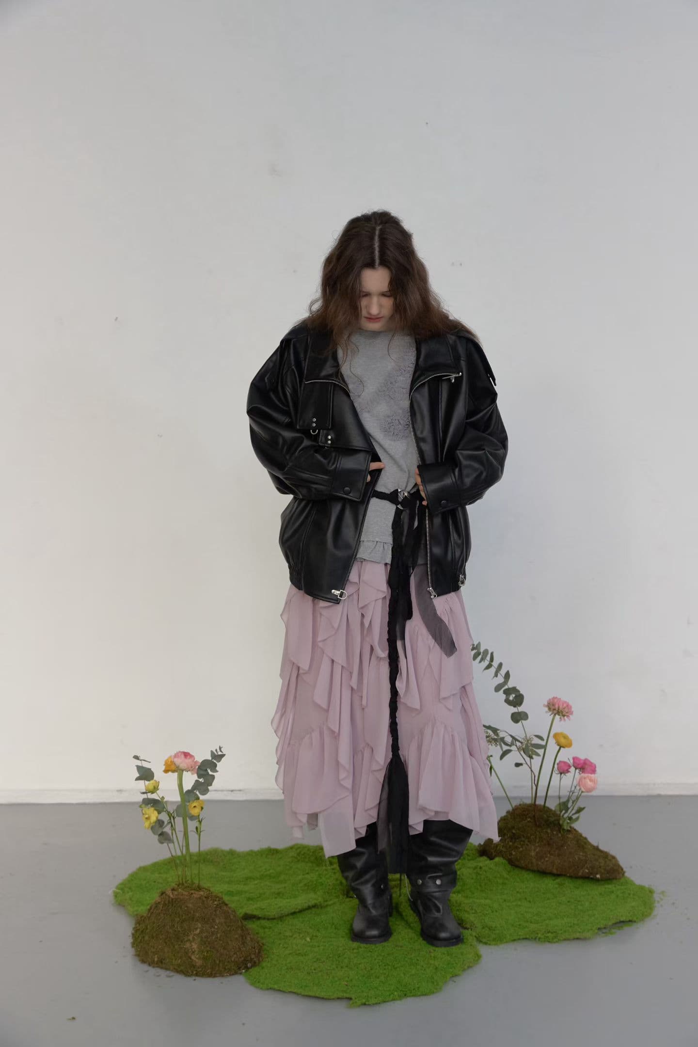 [FOUNDATION] Mongju Tiered Frill Banded Skirt 6