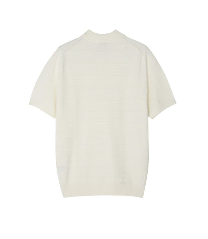 [LAINE] Ethnic Collared Short Sleeve Knit 9