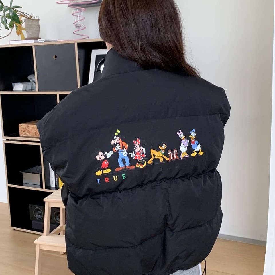 (Official Licensed Disney) [NEON FISH] Disney Padded Vest 1