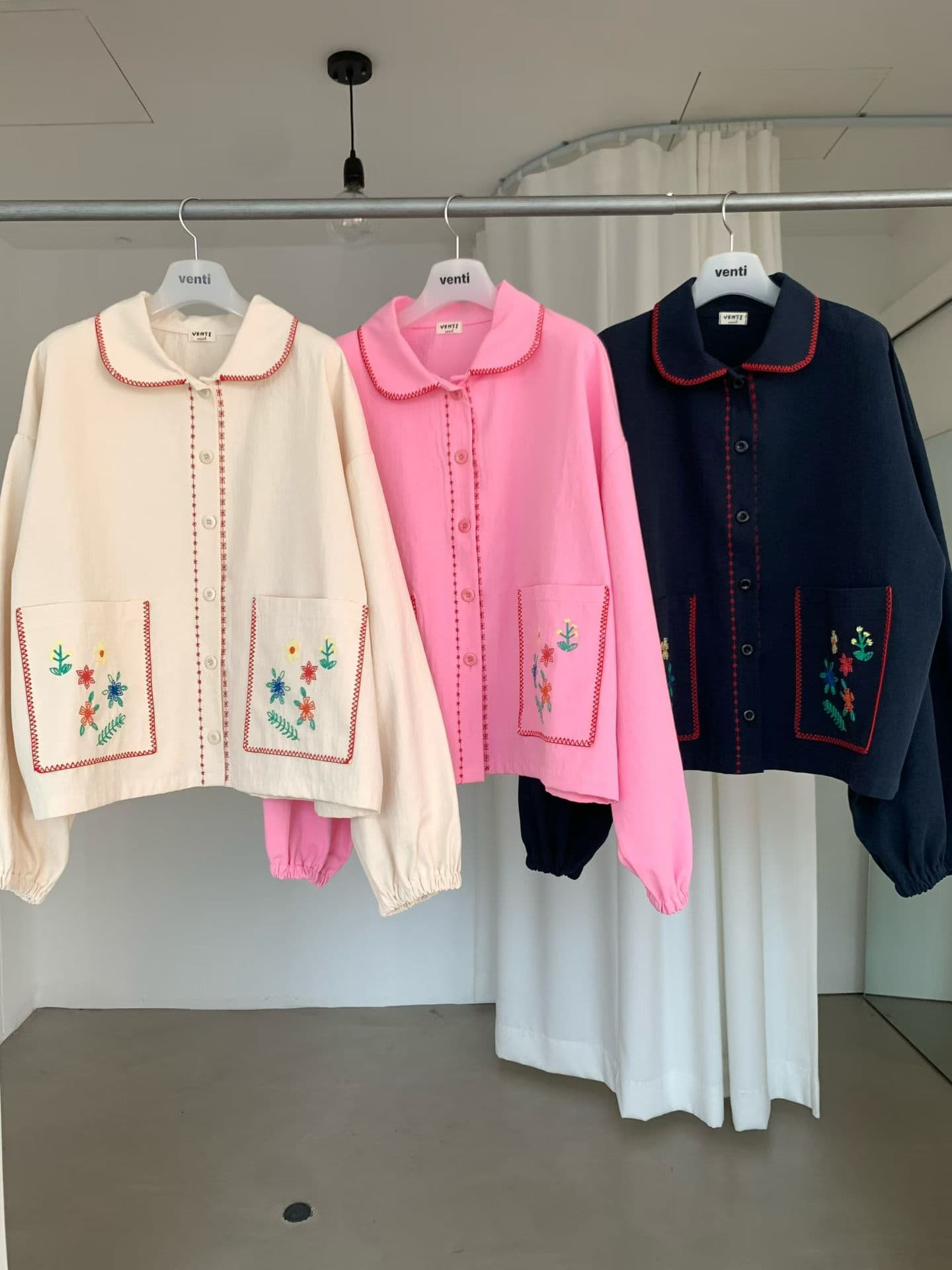 [VENTI] Cookie Smock Floral Jacket 7