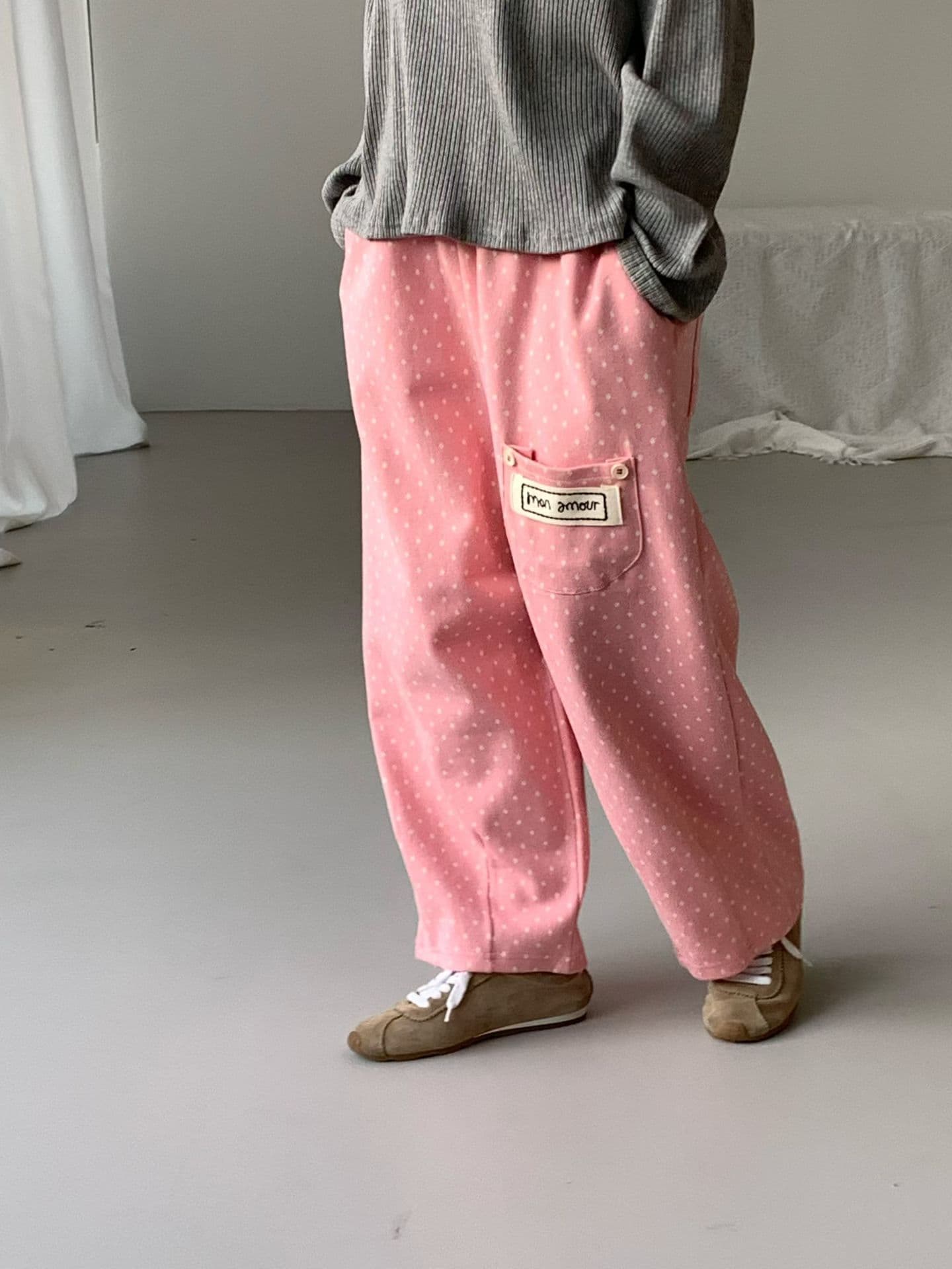 [VENTI] Polka Dot Pocket Pants 8