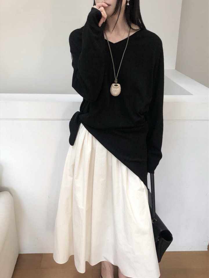 [LE BUTTER] Muffler Cashmere Knit 2