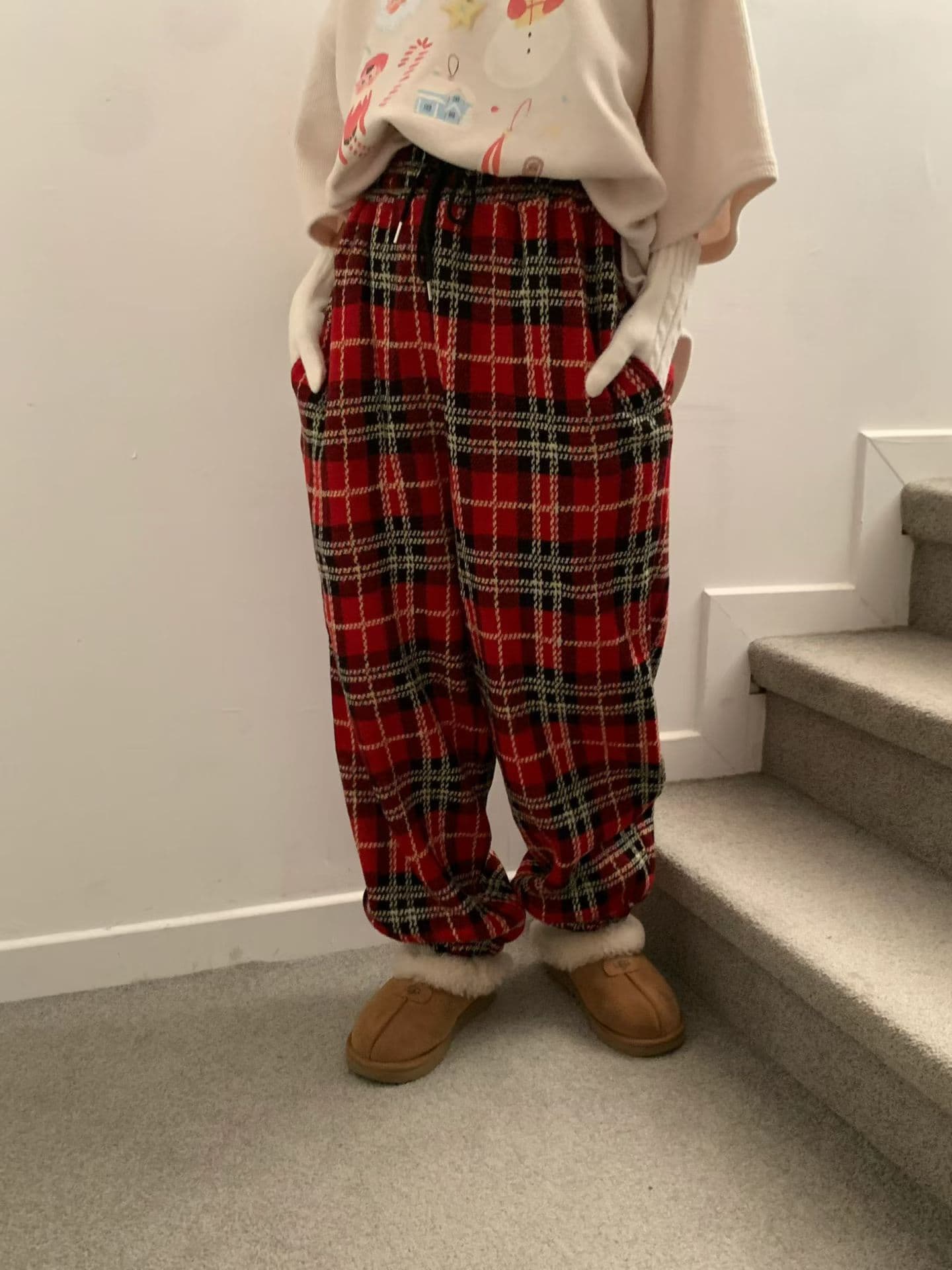 [VENTI] Pie Check Jogger Pants 3