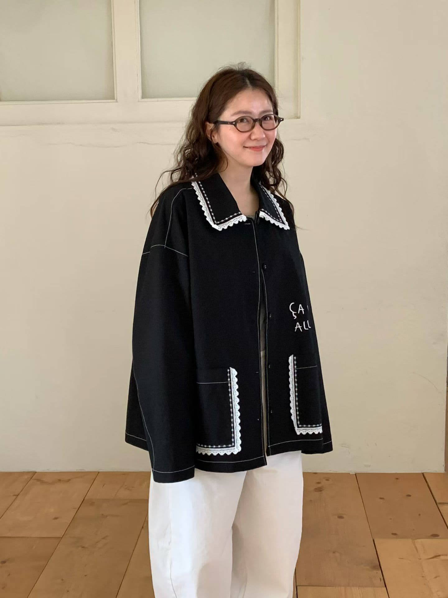 [VENTI] Jenny Lace Embroidered Jacket 4