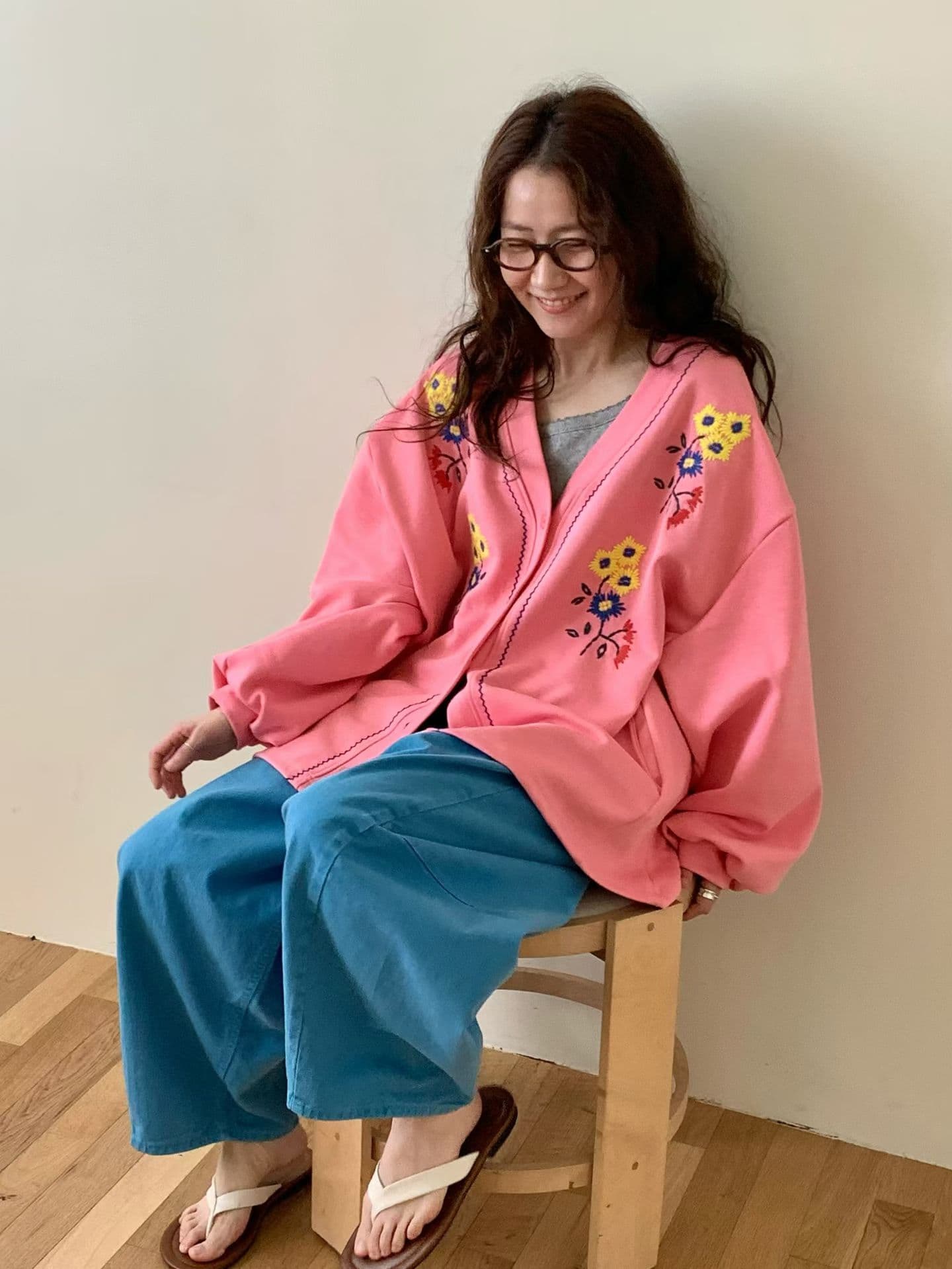 [VENTI] Floral Embroidered Cardigan 9