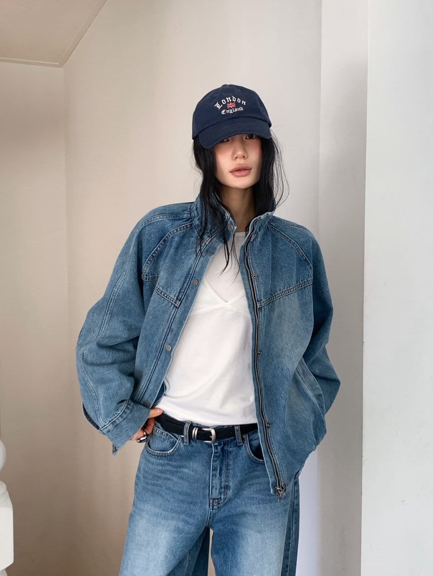 [FOUNDATION] Rough Denim Two-Way Blouson Jumper 8