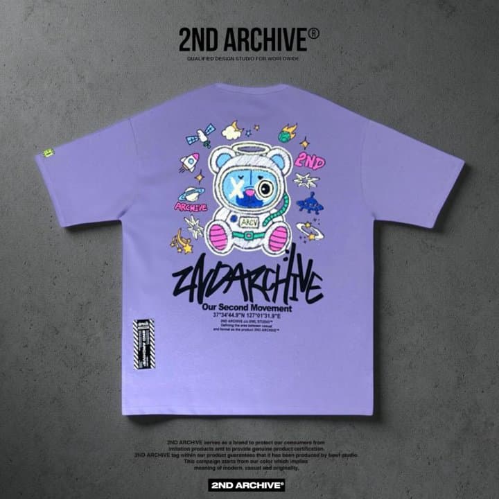 [2ND ARCHIVE] Reflective Space Bear Short Sleeve T-Shirt 9