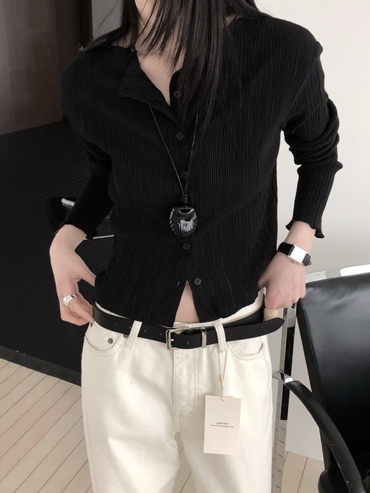 [LE BUTTER] Day Pleated Cardigan 3