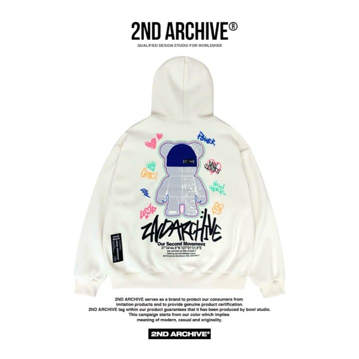 [2ND ARCHIVE] Blue Beanie Bear Hoodie 7