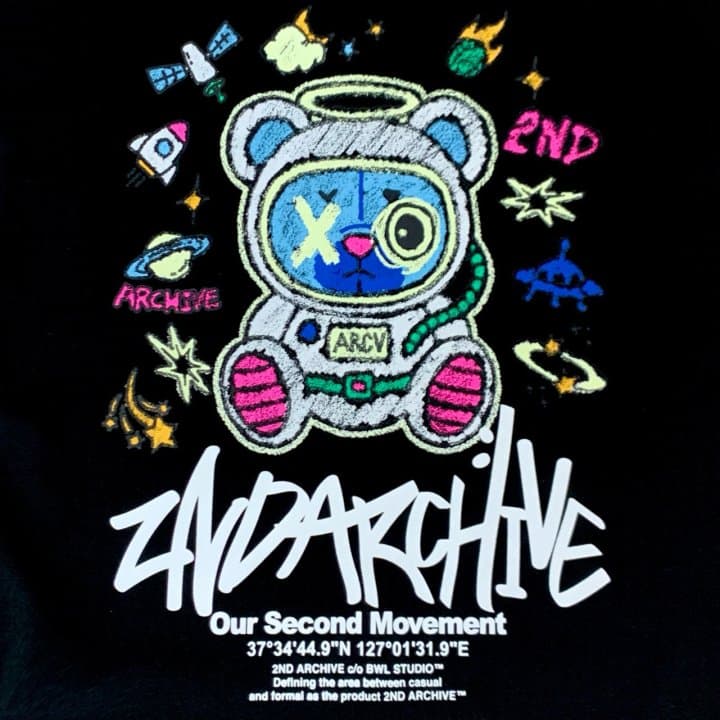 [2ND ARCHIVE] Reflective Space Bear Short Sleeve T-Shirt 7