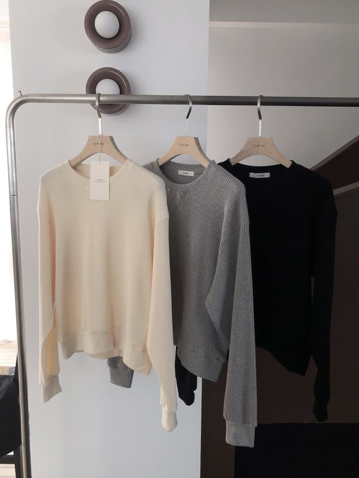 [LE BUTTER] Waffle Sweatshirt 9