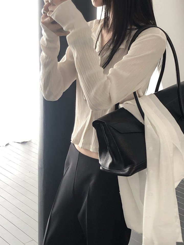 [LE BUTTER] Day Pleated Cardigan 5