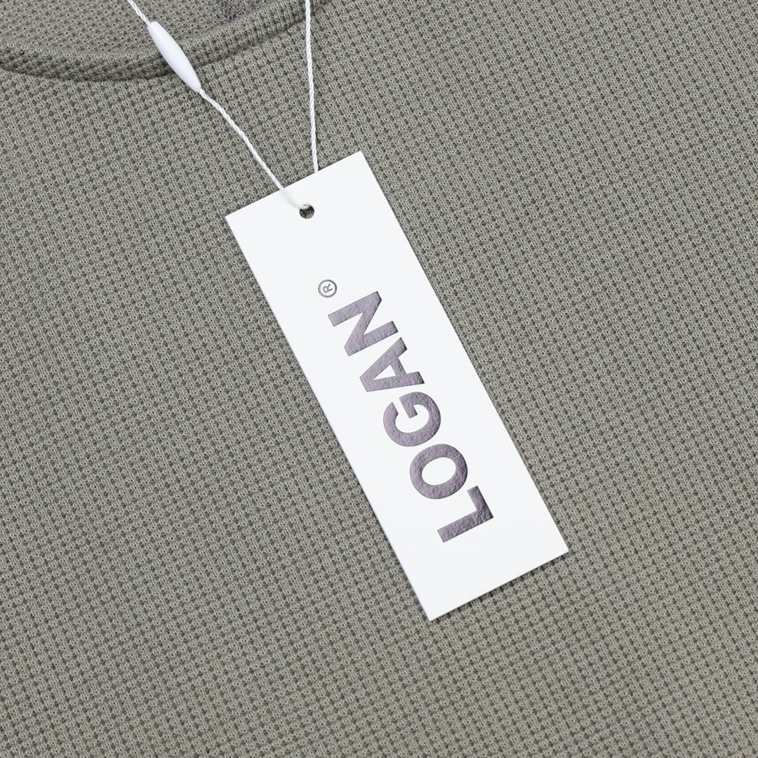 [LOGAN] Waffle Cropped Long Sleeve T-Shirt 3