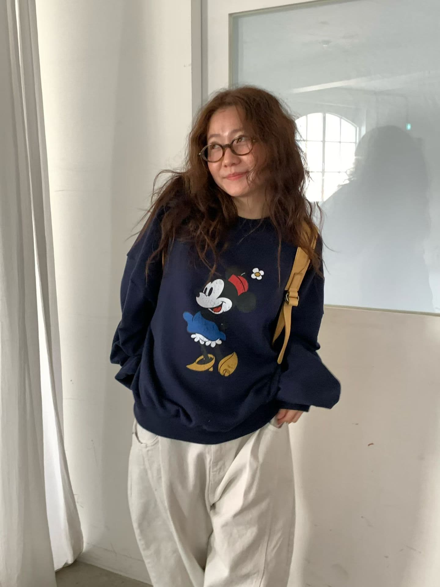(Official Licensed Disney) [VENTI] Flowerpot Mini Sweatshirt 4