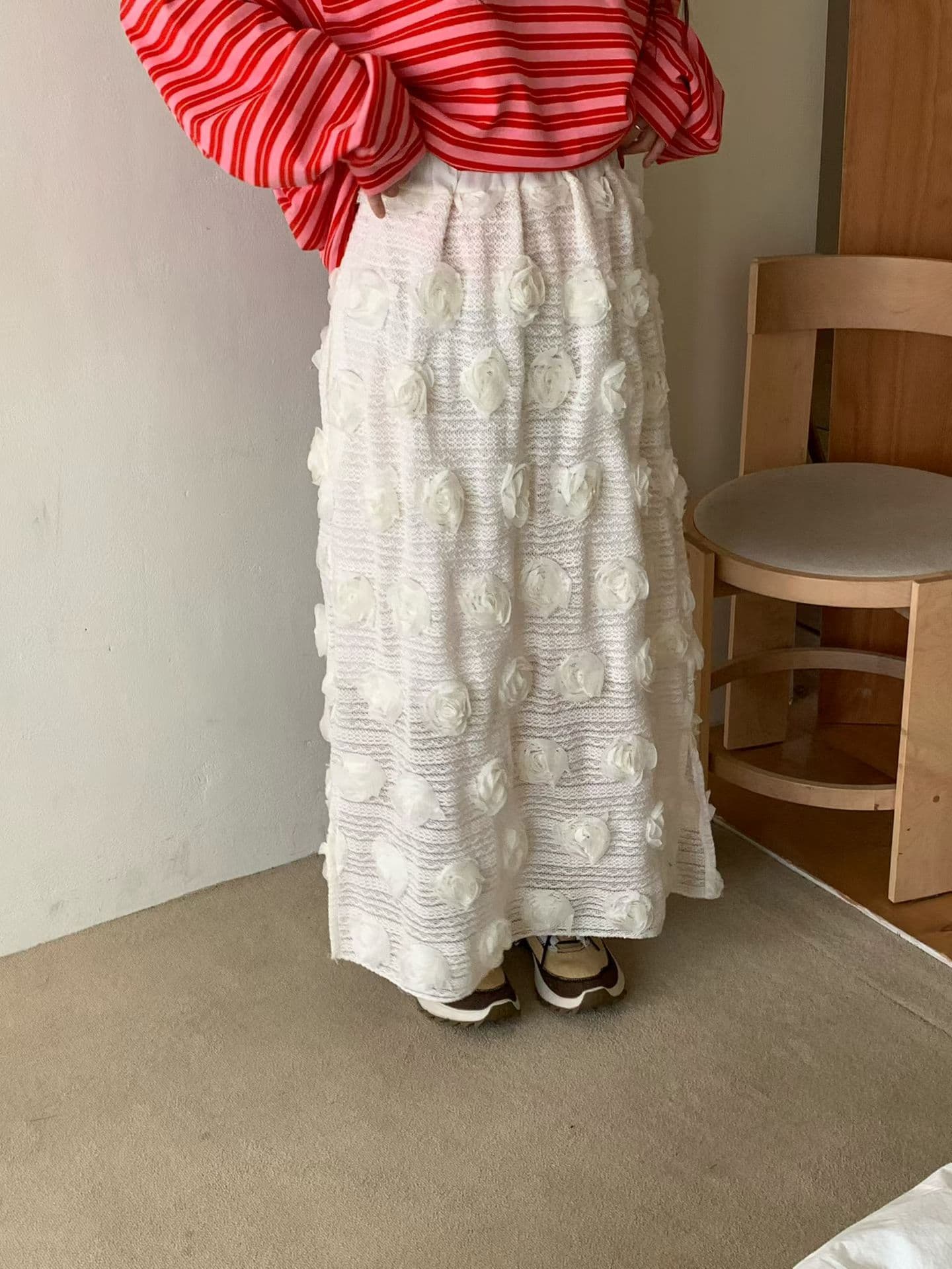 [VENTI] Rosé Skirt 9