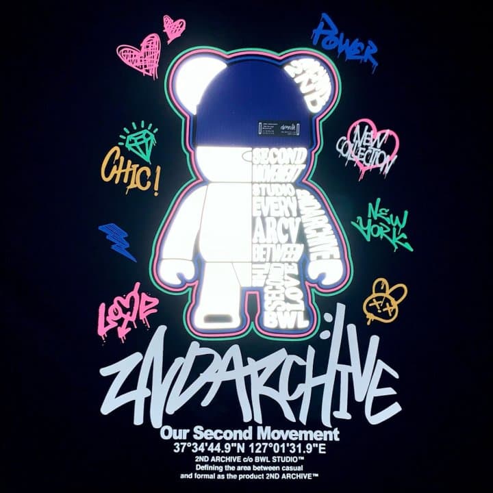 [2ND ARCHIVE] Blue Beanie Bear Short Sleeve T-Shirt 6