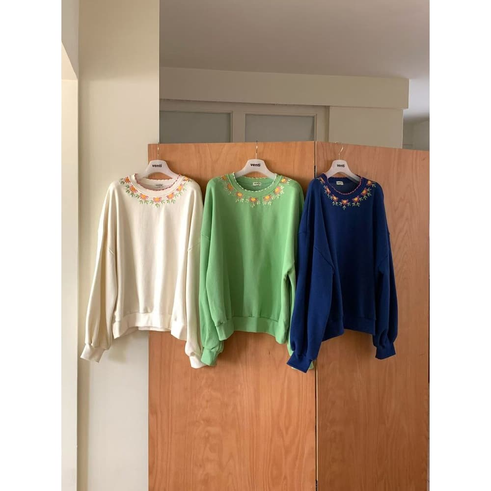 [VENTI] Cos Embroidered Sweatshirt 5