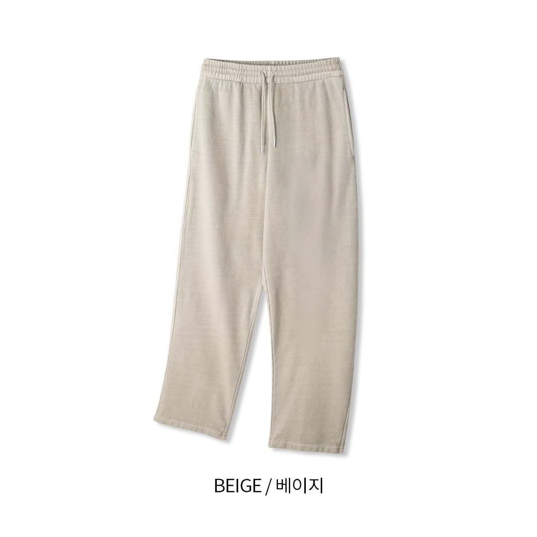 [LOGAN] Retro Dyed Pigment Wide Pants 1