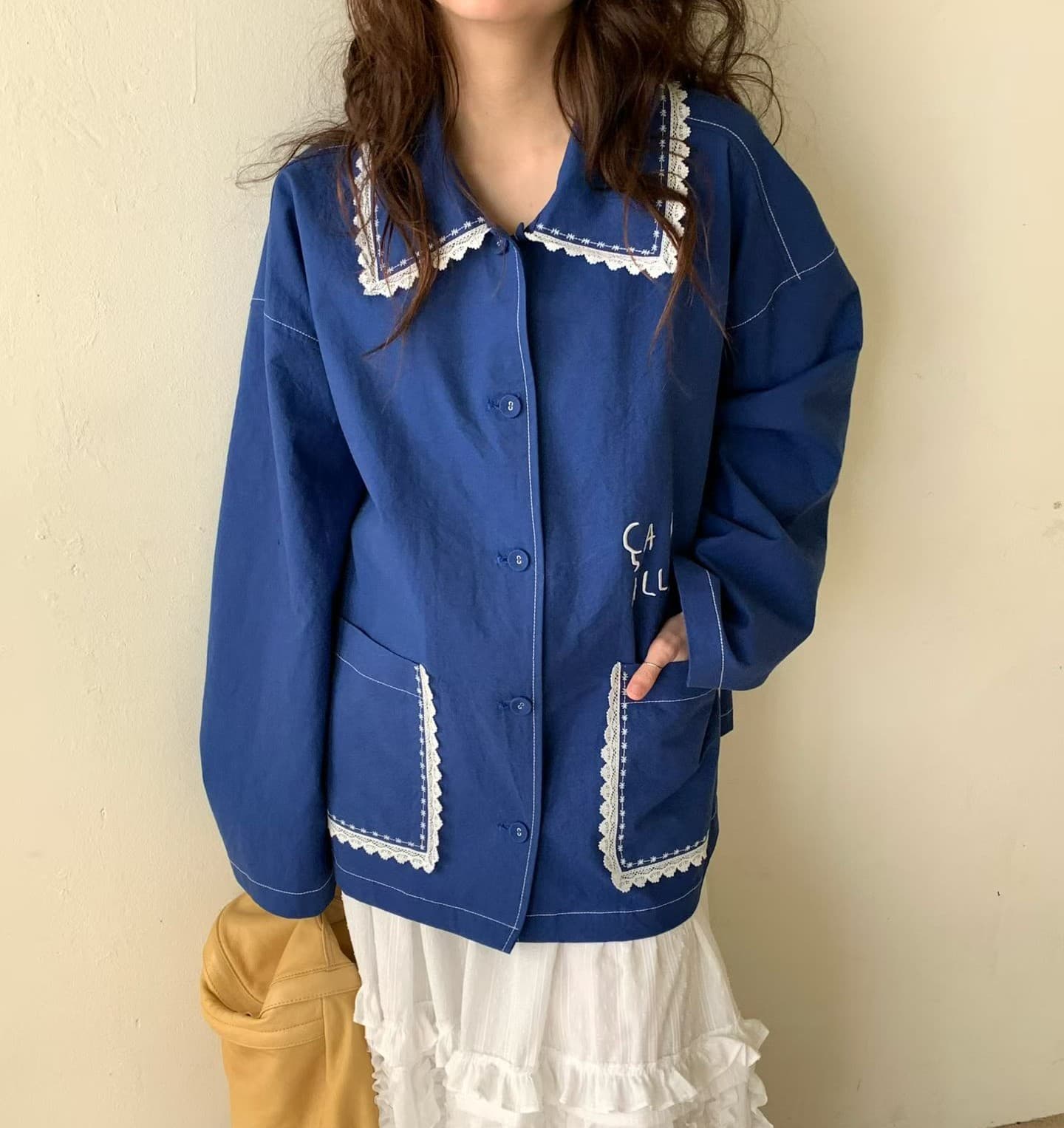 [VENTI] Jenny Lace Embroidered Jacket 7